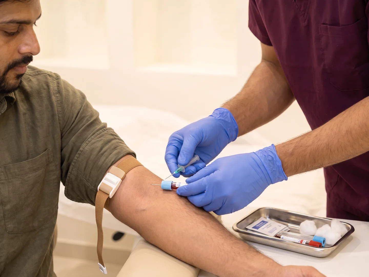 Blood draw illustration